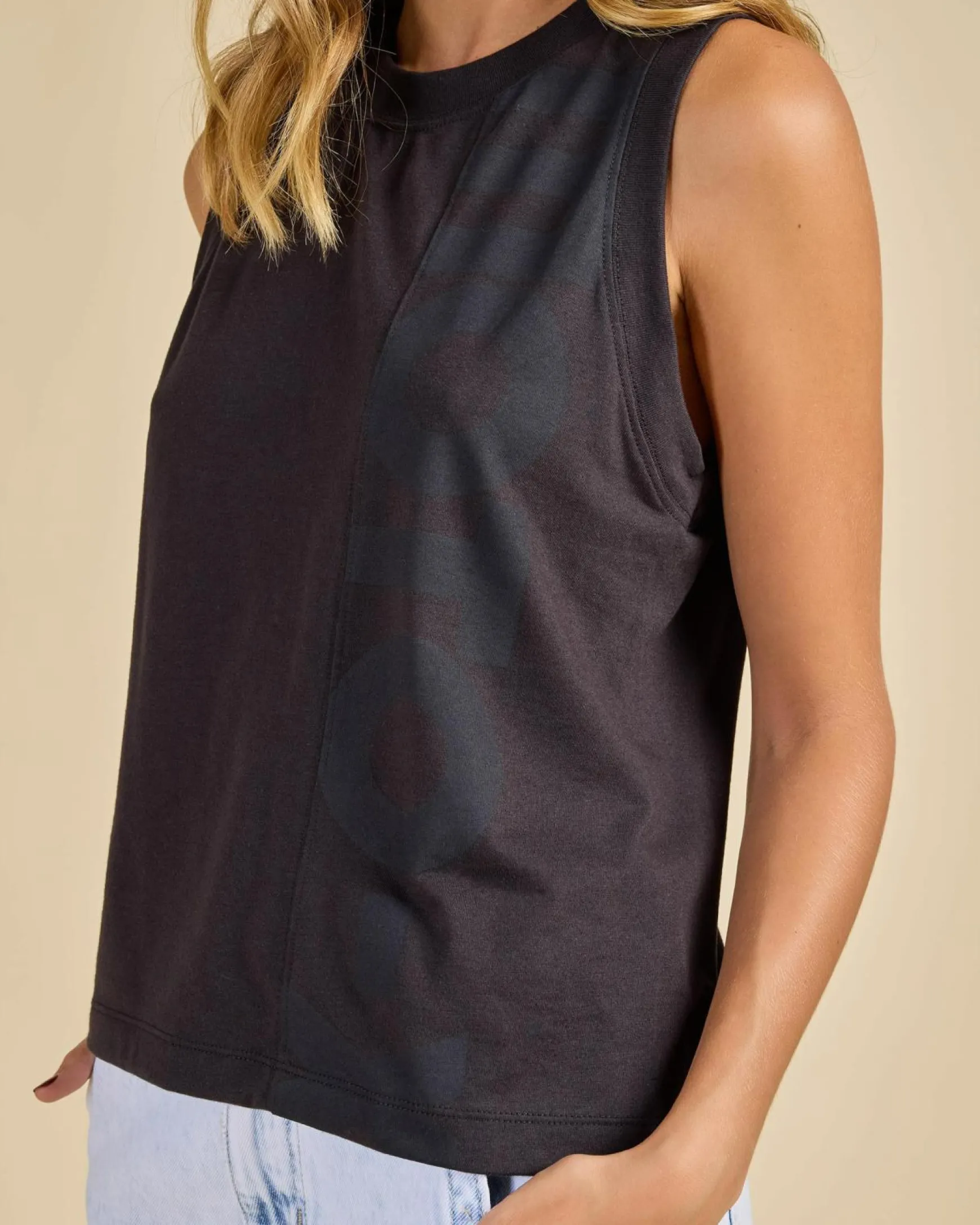 Moto-X Blocked Tank Top