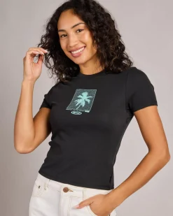 Neon Palm Fitted T-Shirt