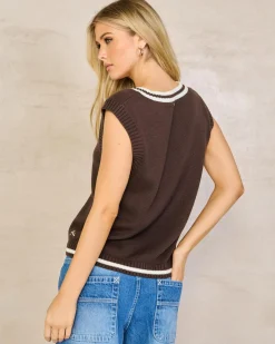 Nero Sleeveless Knit Vest
