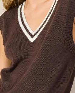 Nero Sleeveless Knit Vest