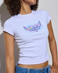 Not Your Angel Cap Sleeve T-Shirt