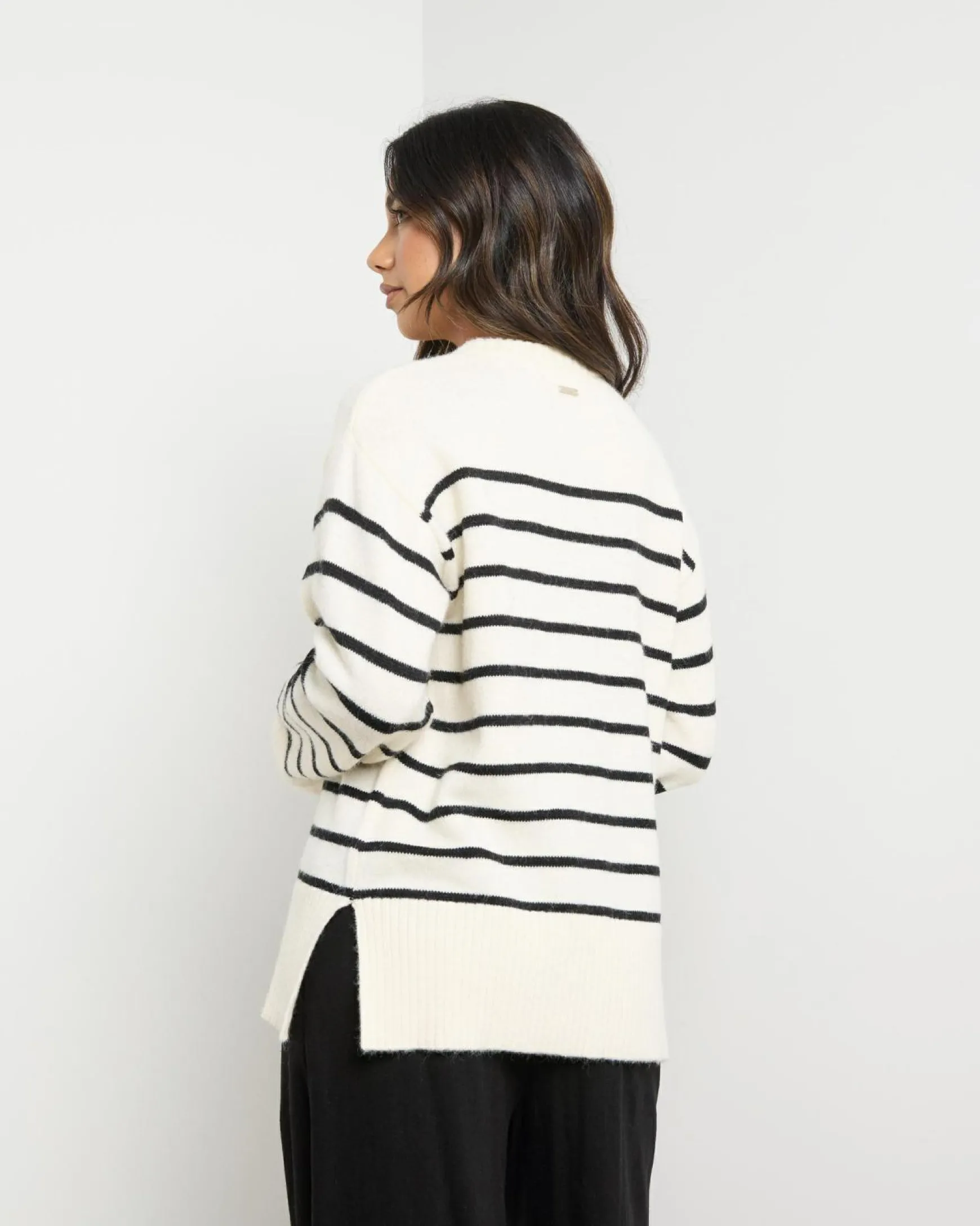 Olivia Stripe Crew Neck Knit Jumper