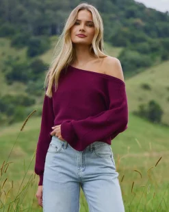Ophelia Off Shoulder Knit Jumper
