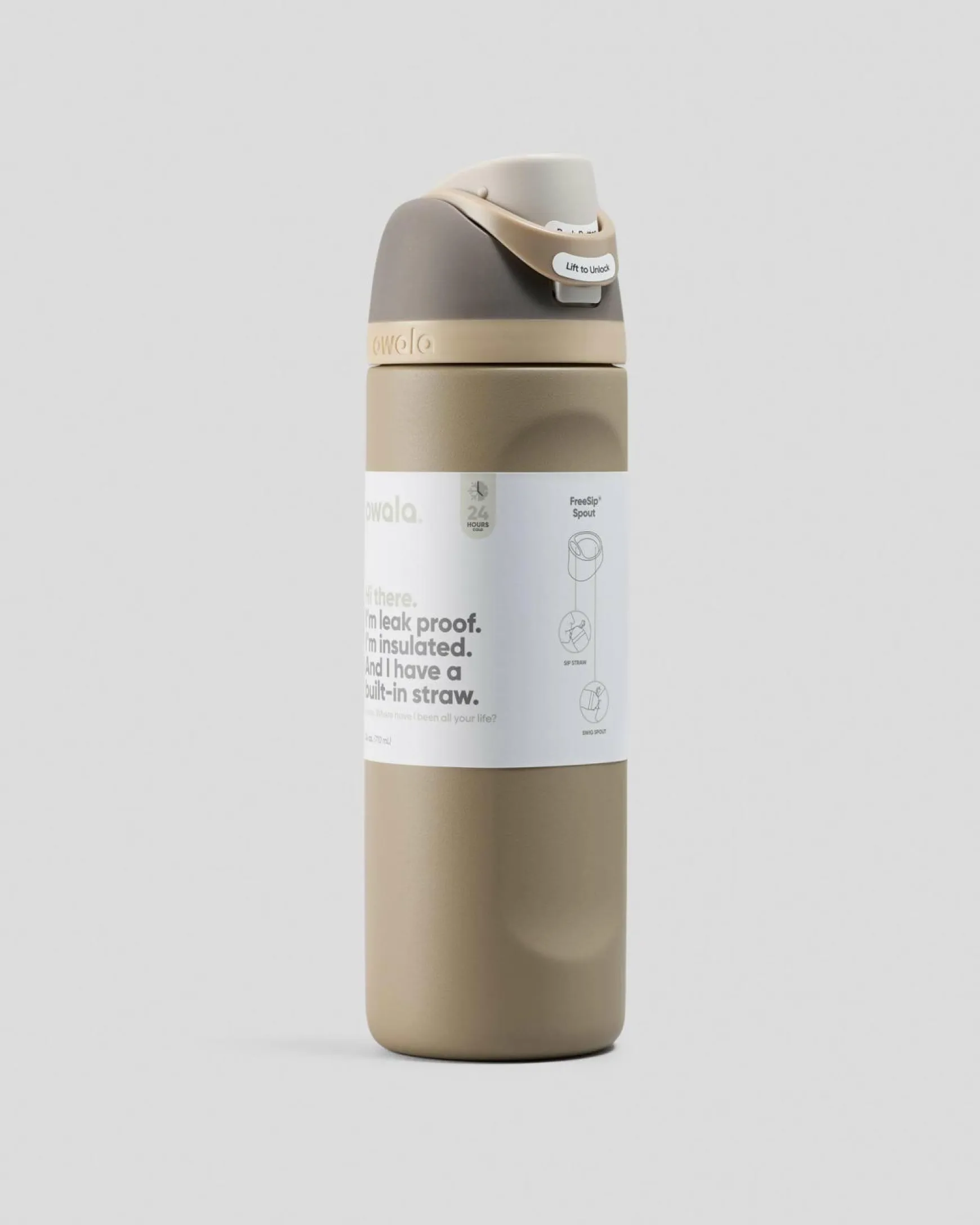24oz FreeSip Stainless Steel Water Bottle