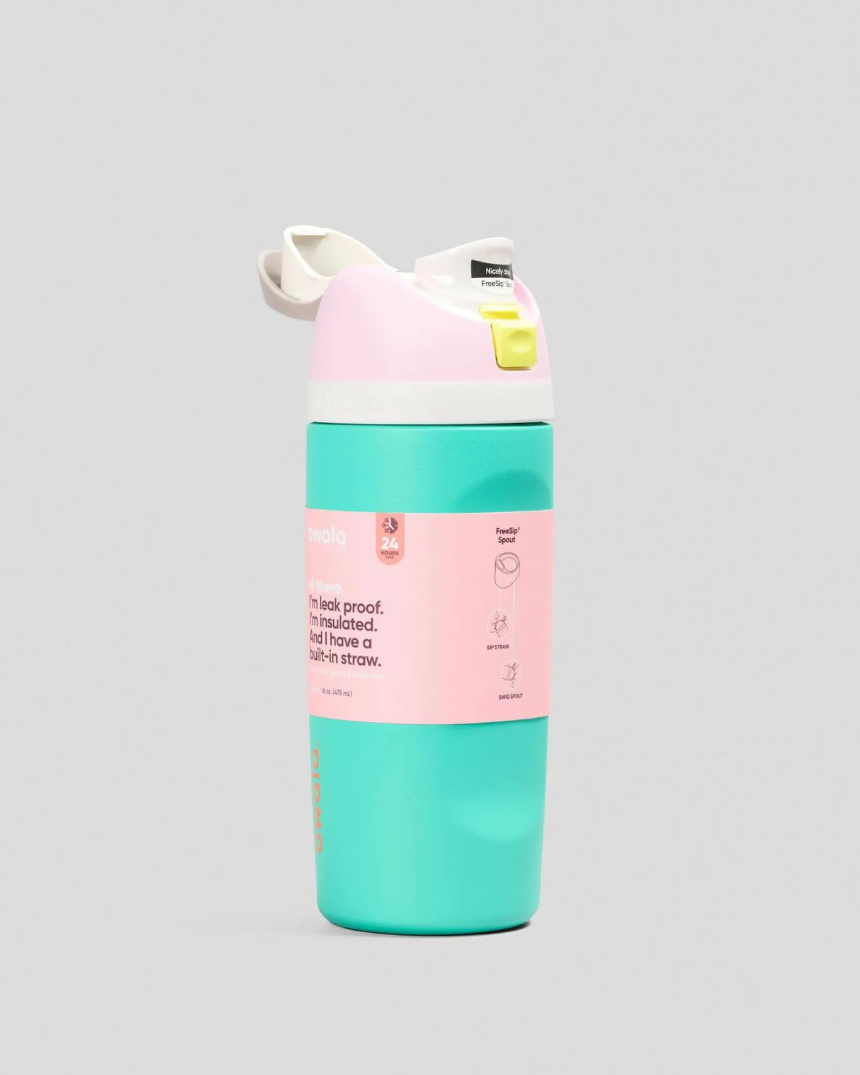 16oz FreeSip Stainless Steel Water Bottle