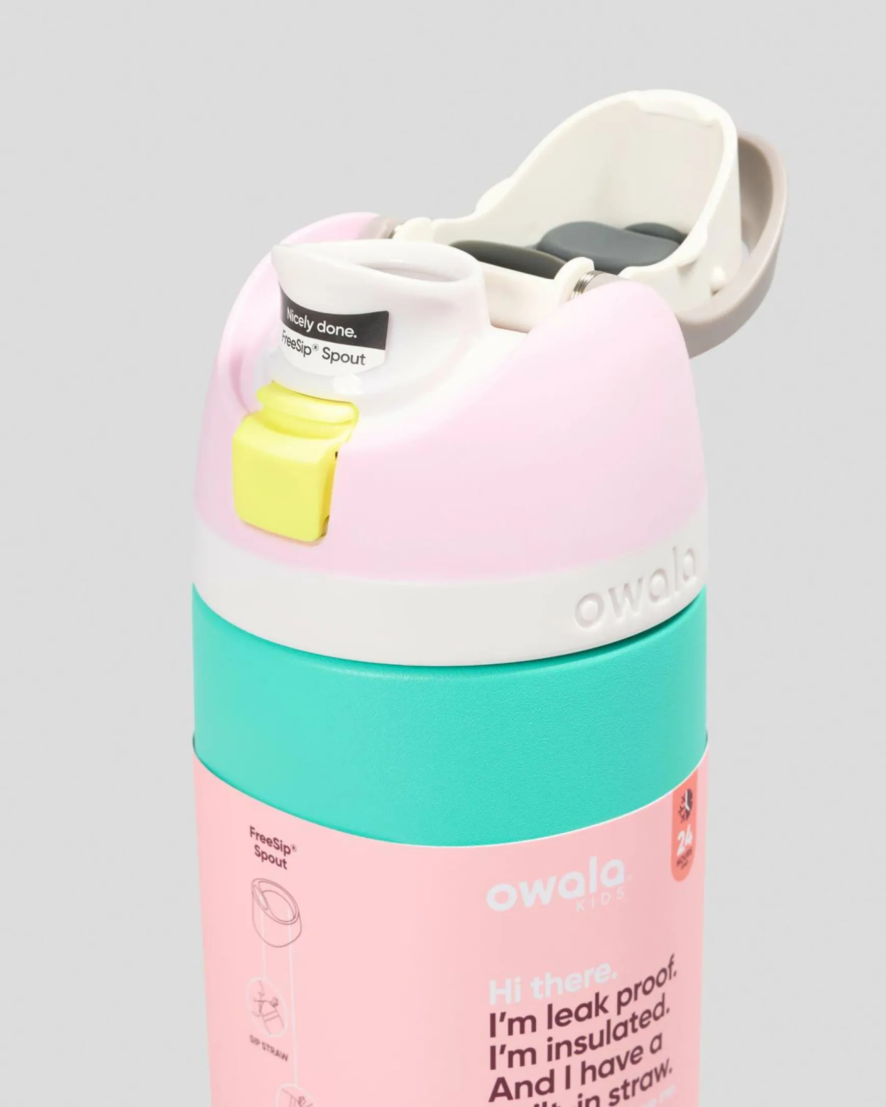 16oz FreeSip Stainless Steel Water Bottle