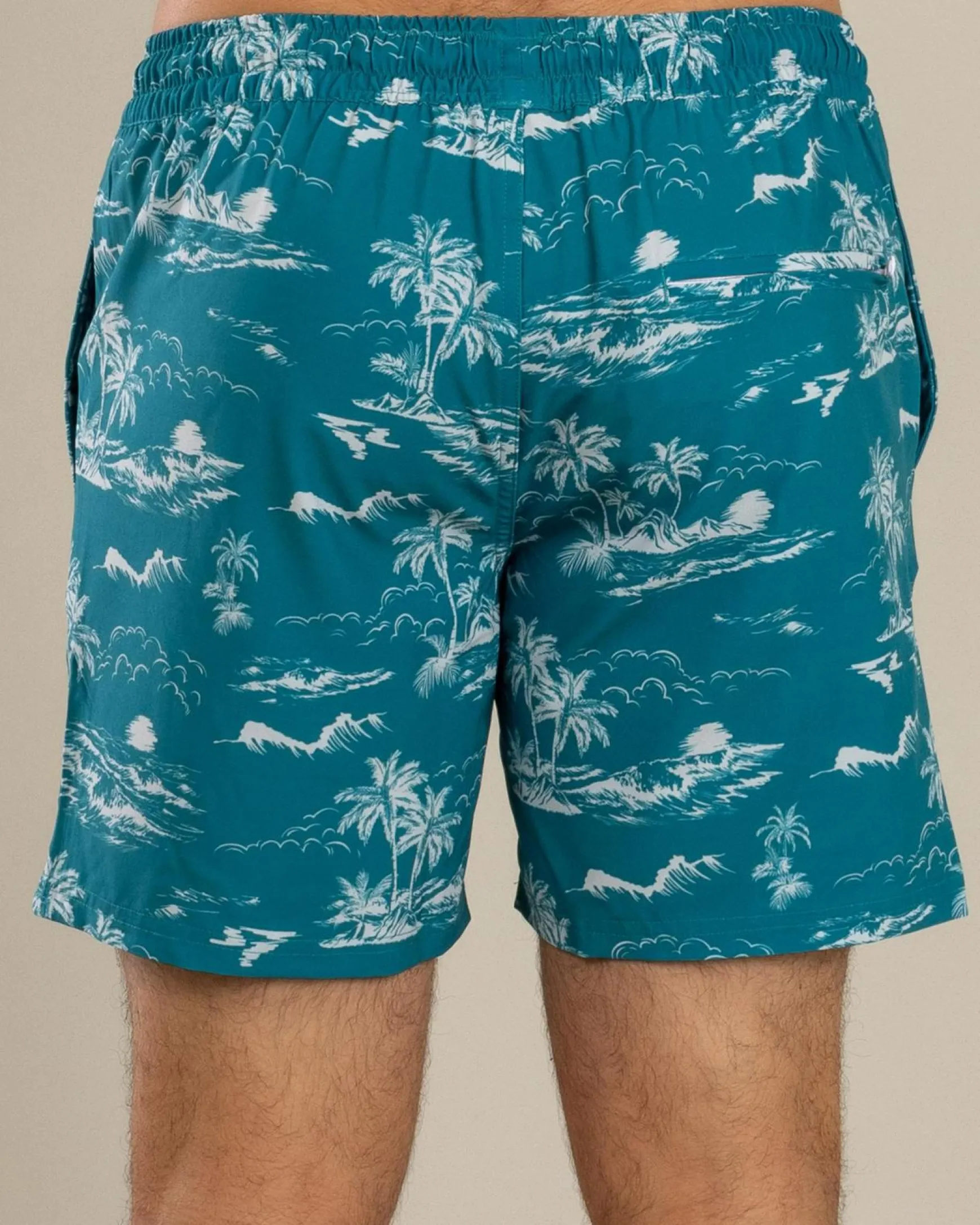 Palm Elastic Waist Shorts
