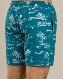 Palm Elastic Waist Shorts