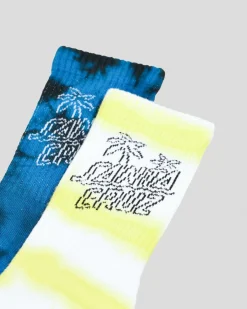 Palm Stack Crew Socks 2 Pack