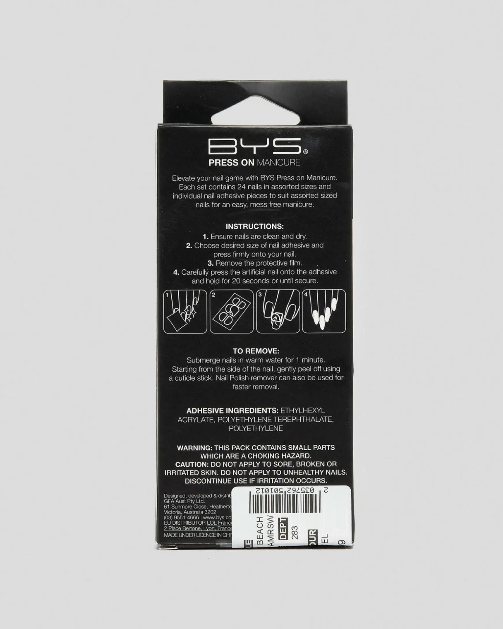 Pastel Swirls Press on Fake Nail Pack