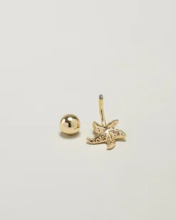 Peach Starfish Belly Ring