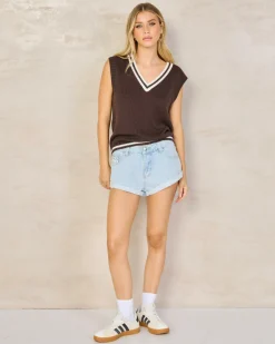 Pheonix Low Rise Denim Mini Shorts