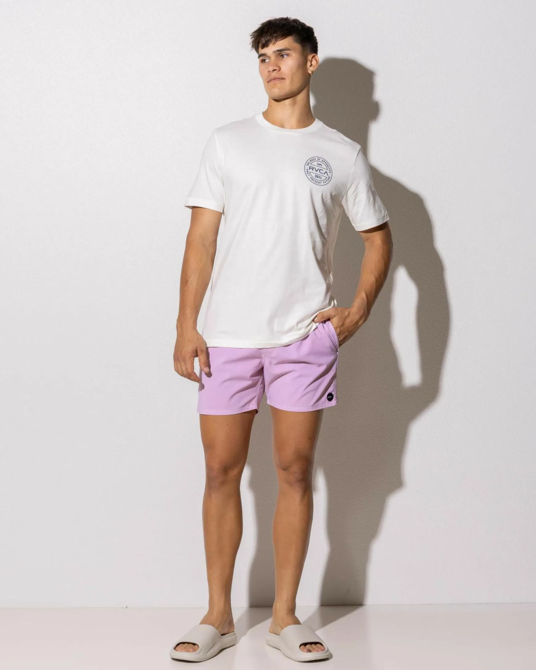 Pigment Elastic Waist Shorts
