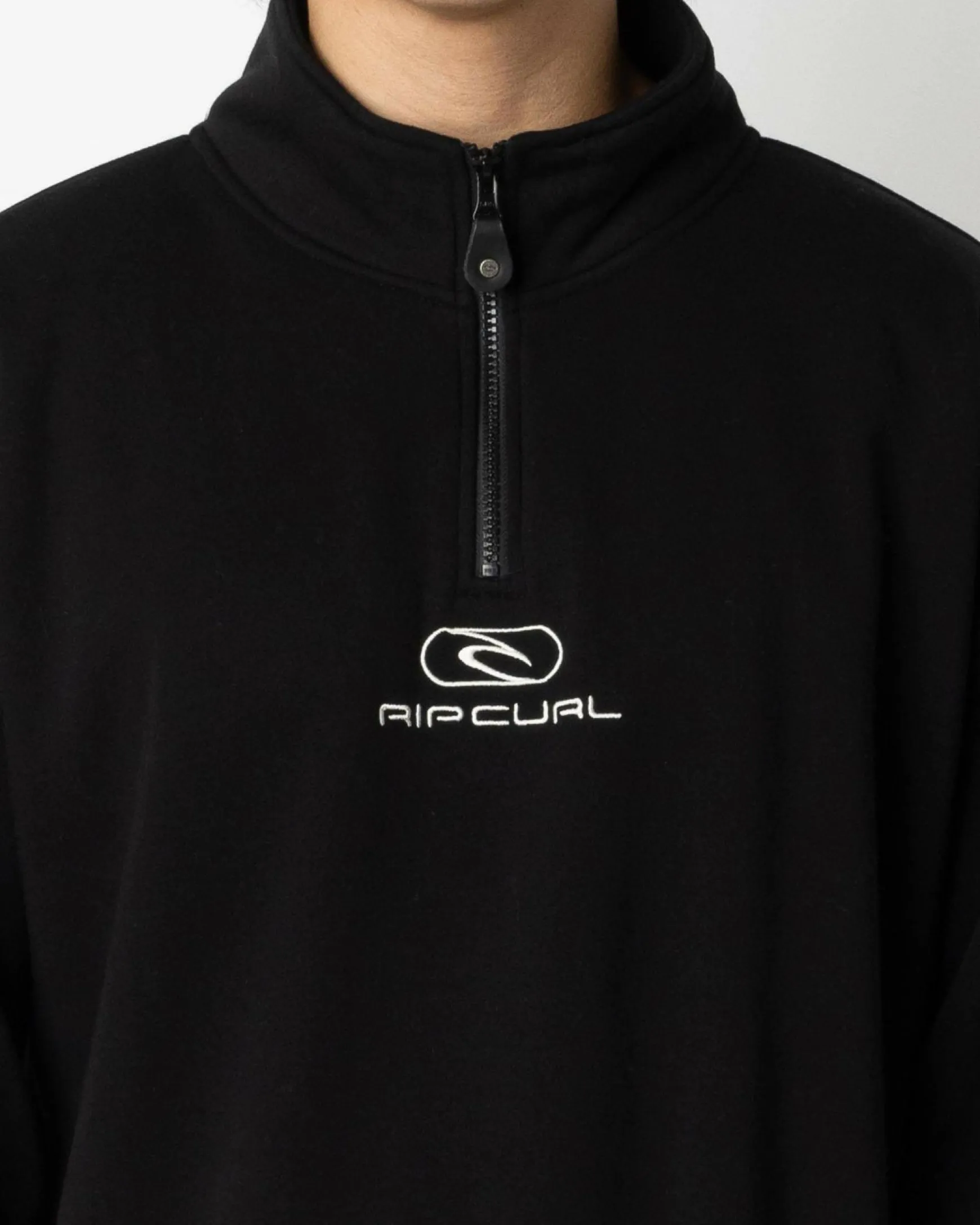 Pill Icon 1/4 Zip Crewneck Sweatshirt