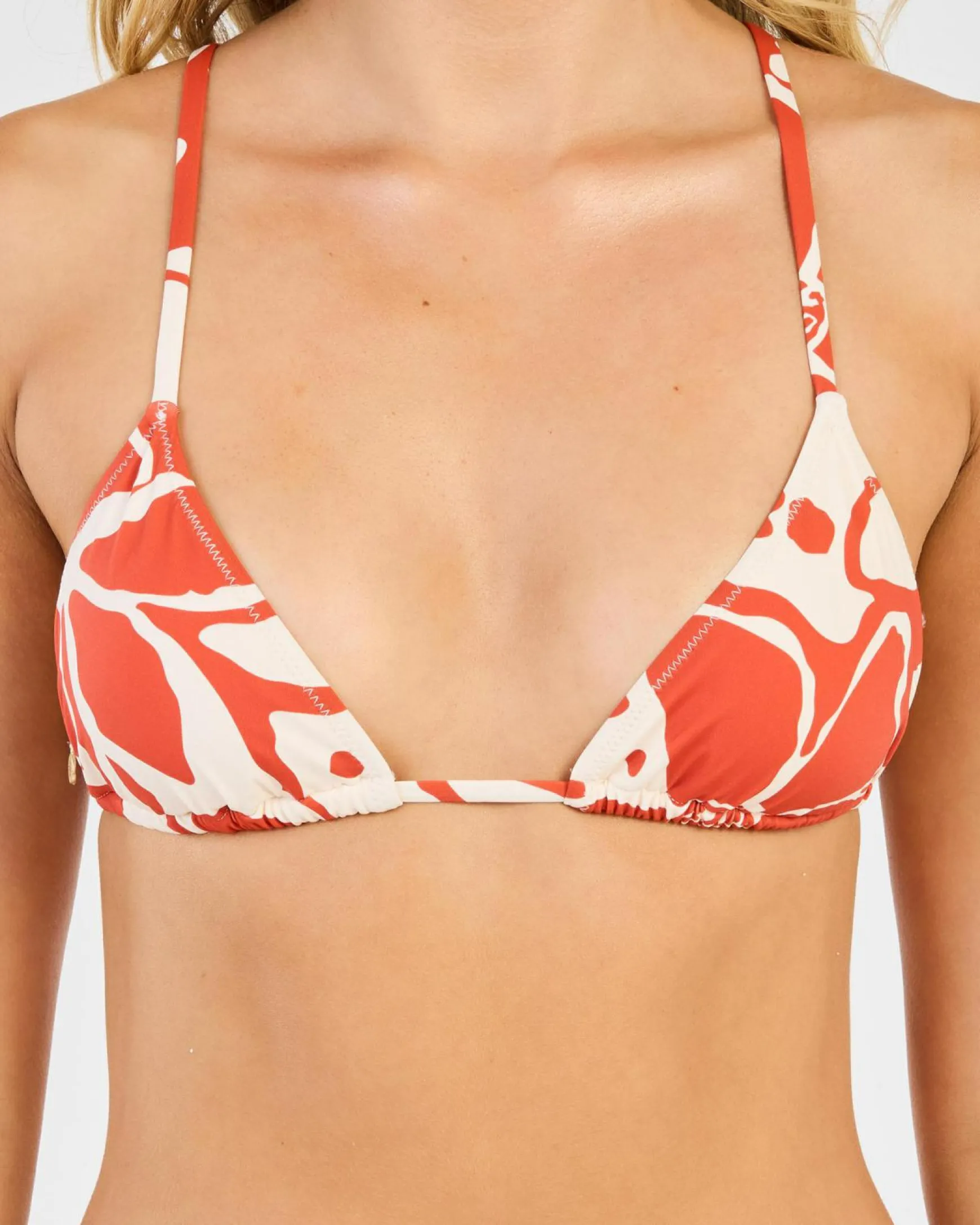 Poppy Floral Slide Triangle Bikini Top