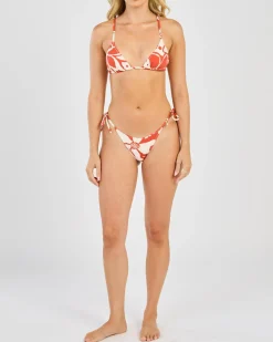 Poppy Floral Slide Triangle Bikini Top