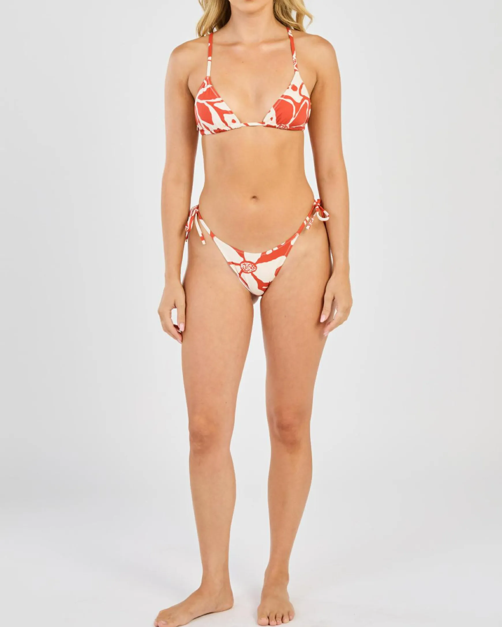 Poppy Floral Slide Triangle Bikini Top