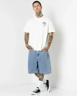 Print Denim Standard Shorts