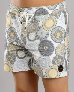 Radial Elastic Waist Shorts