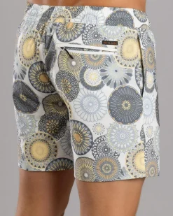 Radial Elastic Waist Shorts
