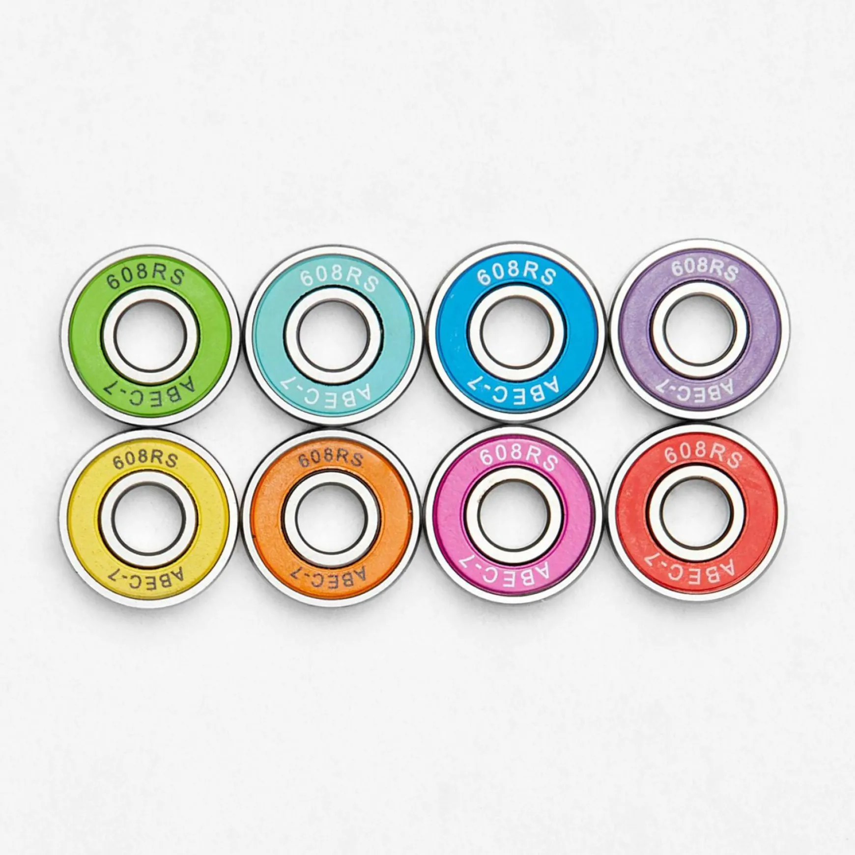 Rainbow ABEC 7 Skateboard Bearings
