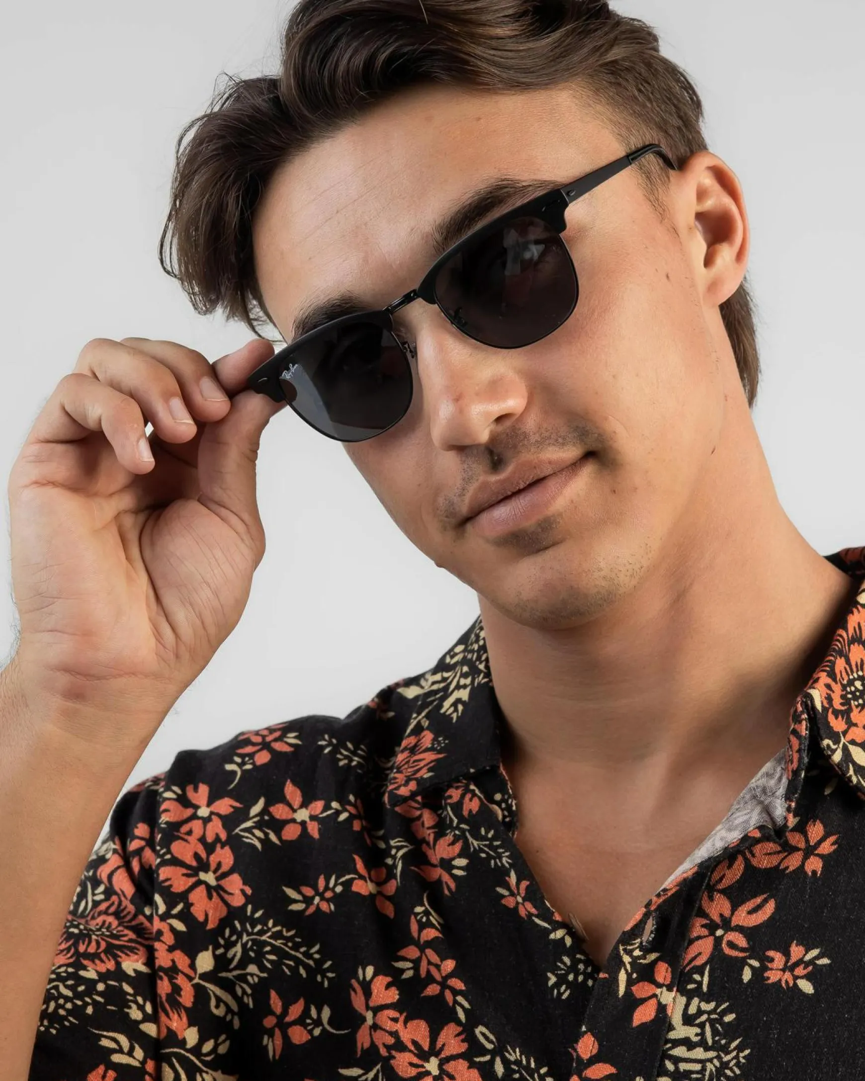 0RB3716 Clubmaster Metal Sunglasses