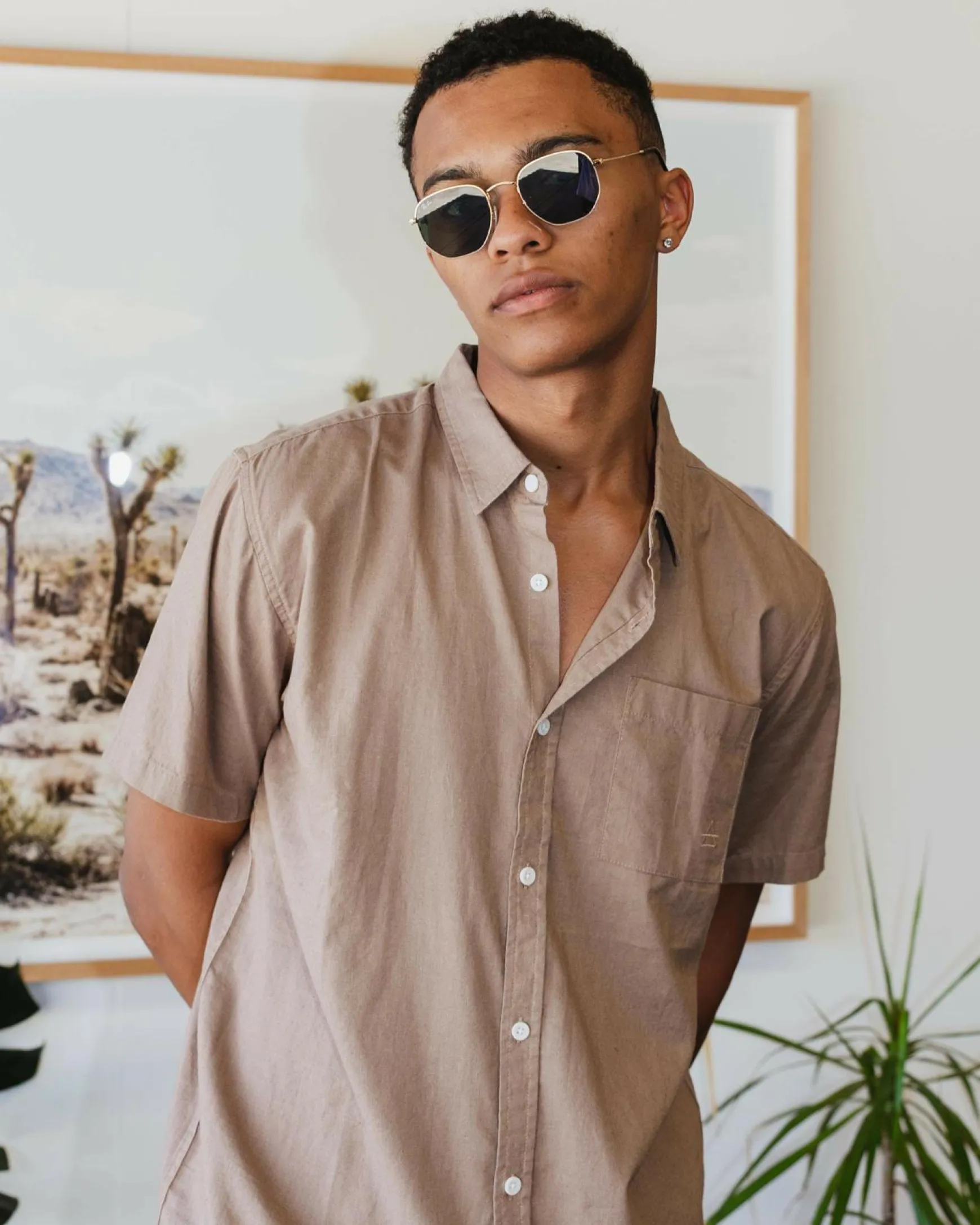 0RB3548N Hexagonal Sunglasses