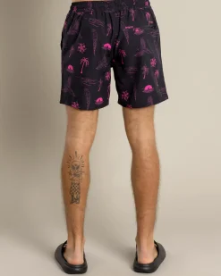 Recline Elastic Waist Shorts