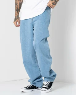Relaxed Straight Fit Denim Jeans