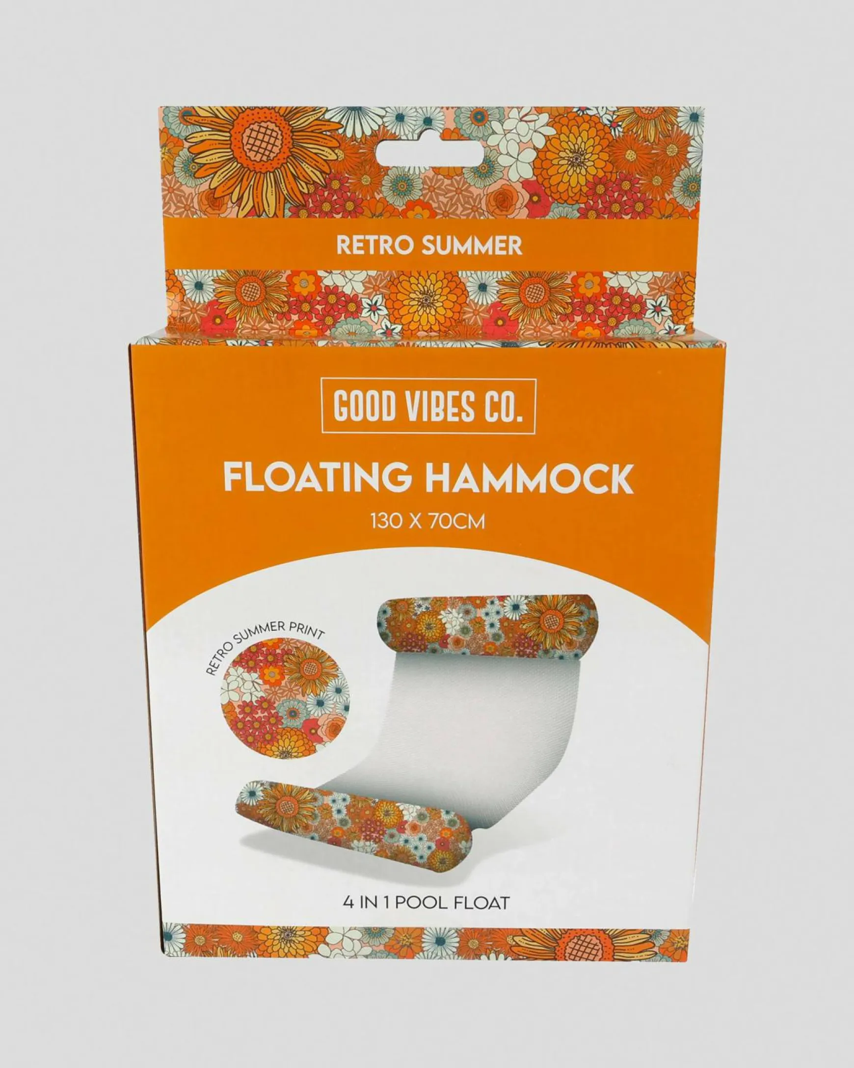 Retro Sun Floating Hammock