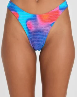 Rio Shirred High Cut Bikini Bottom