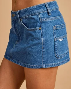 Risque` Micro Denim Skirt