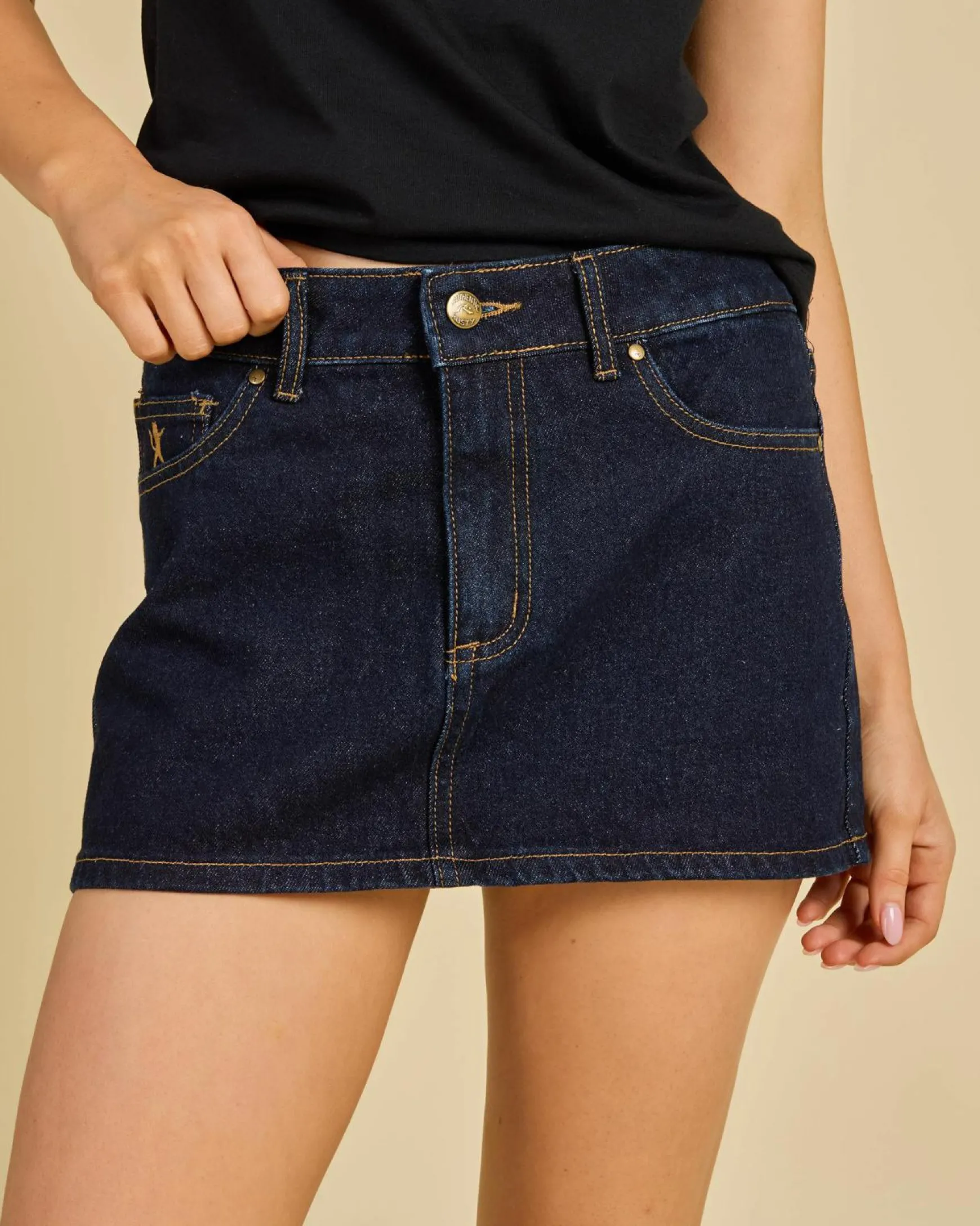Risque` Micro Denim Skirt