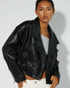 Rizzo Faux Leather Jacket