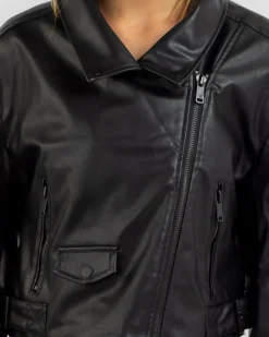 Rizzo Faux Leather Jacket