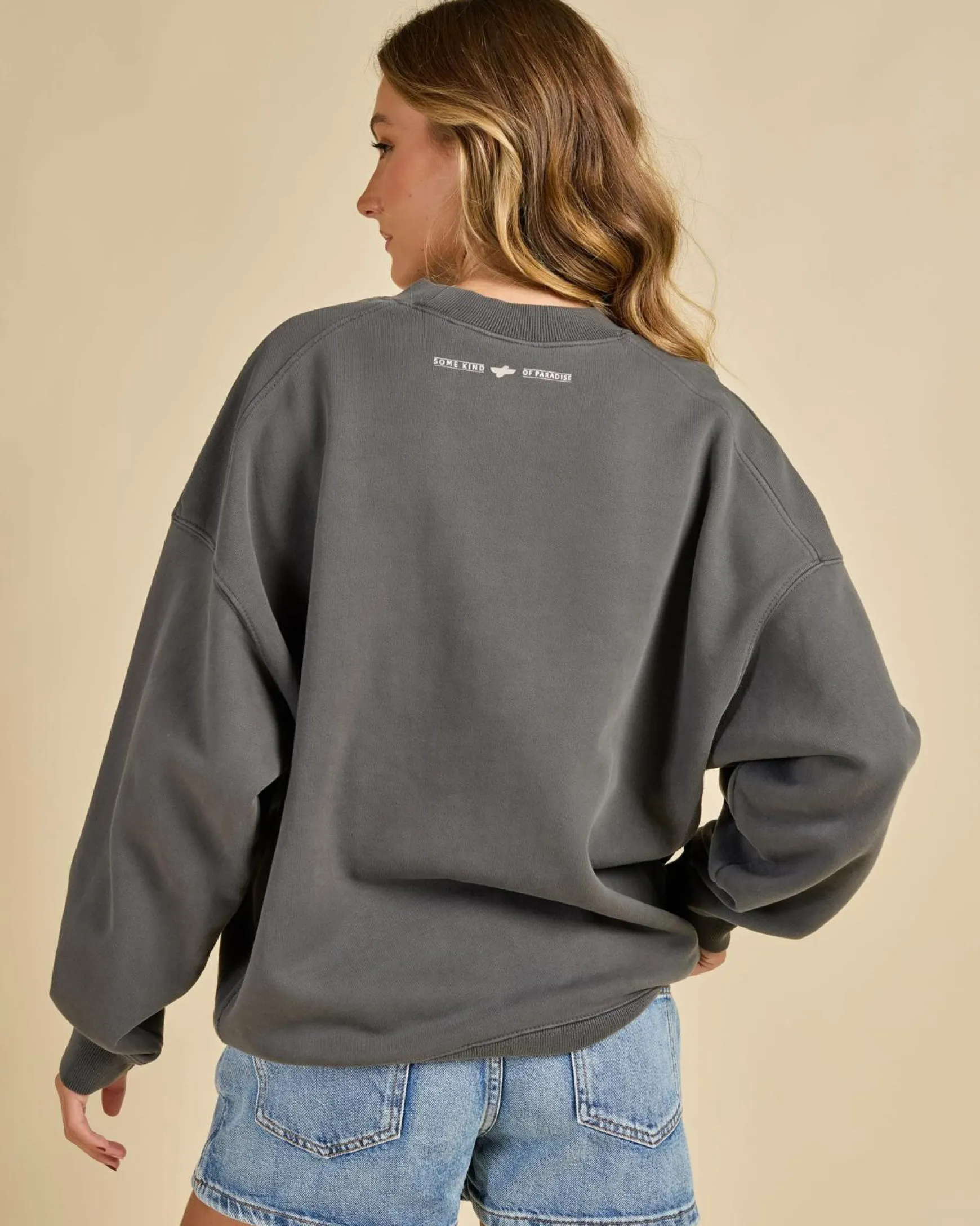 Road To Paradise Cocoon Panel Crew Sweatshirt