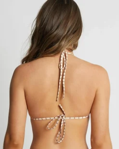 Rumi Check Sliding Triangle Bikini Top