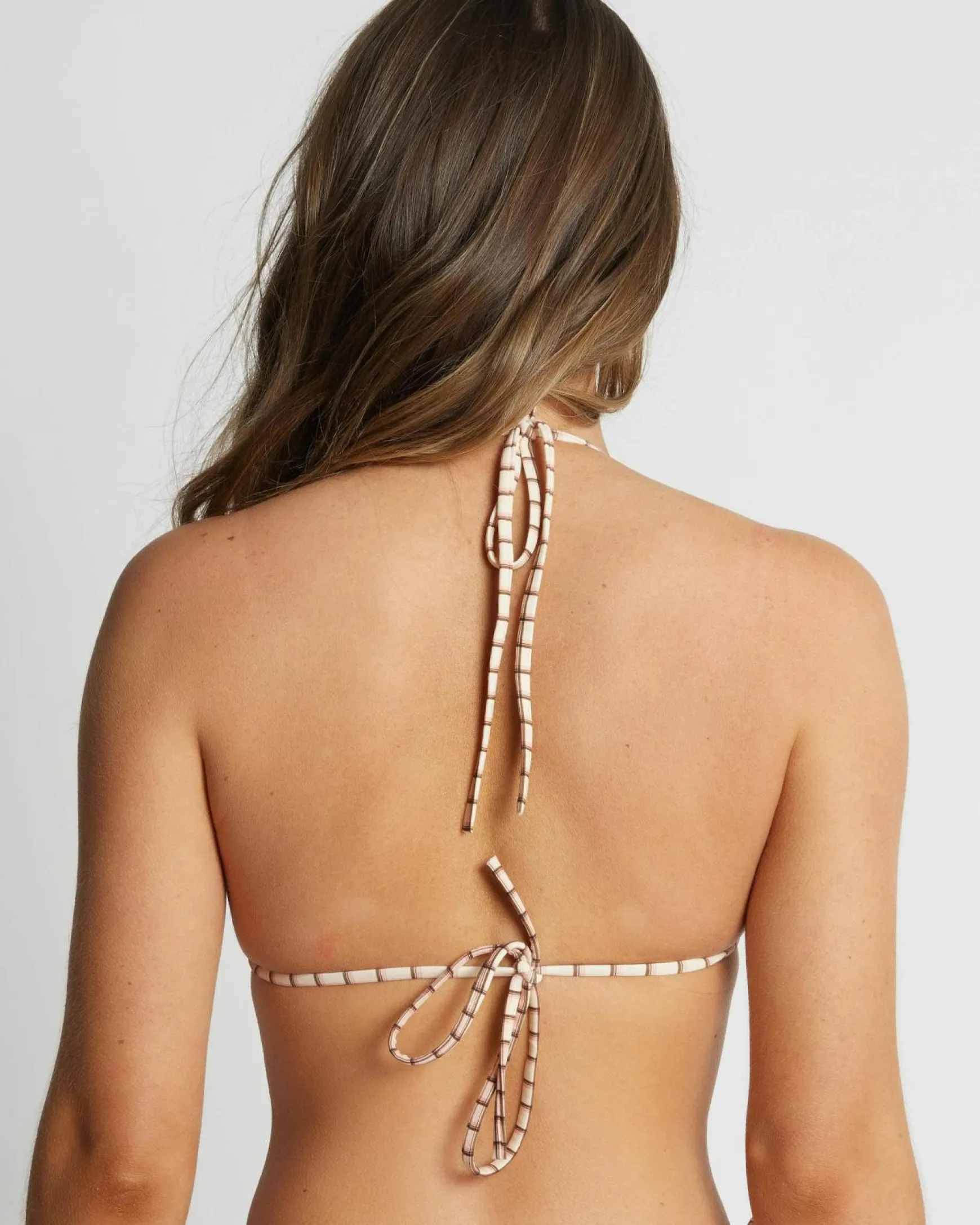 Rumi Check Sliding Triangle Bikini Top