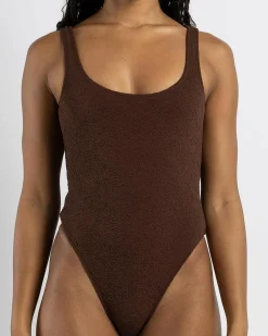 Sandalwood Retro One Piece Swimsuit