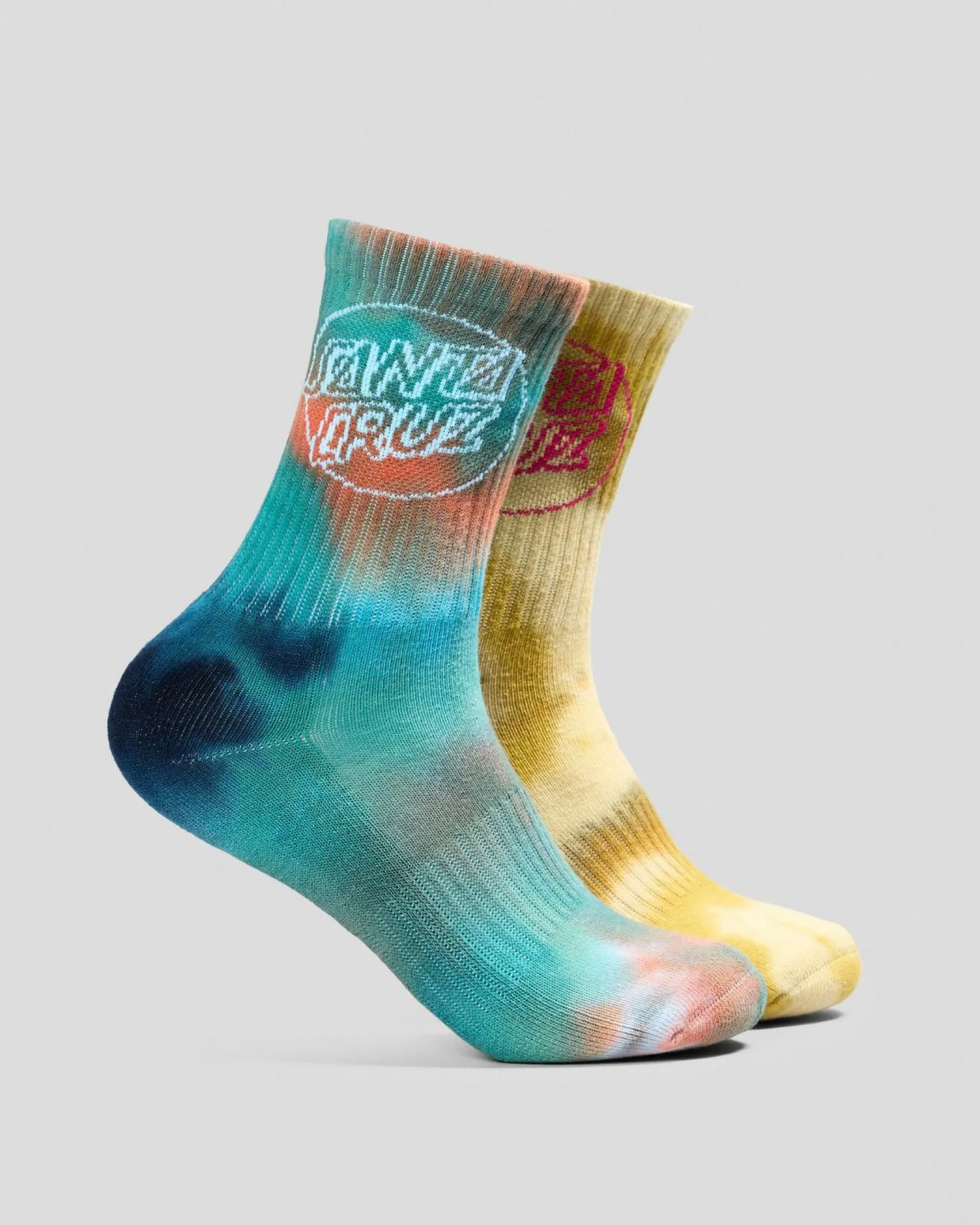 Santa Cruz Boys' Opus Dot Crew Socks 2 Pack