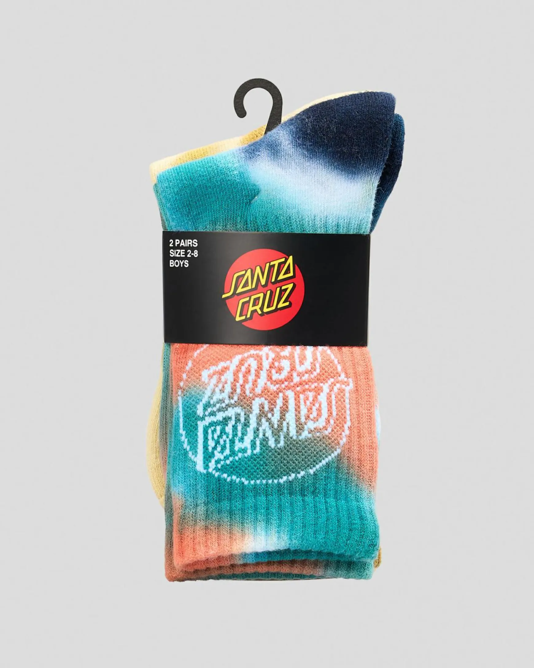Santa Cruz Boys' Opus Dot Crew Socks 2 Pack