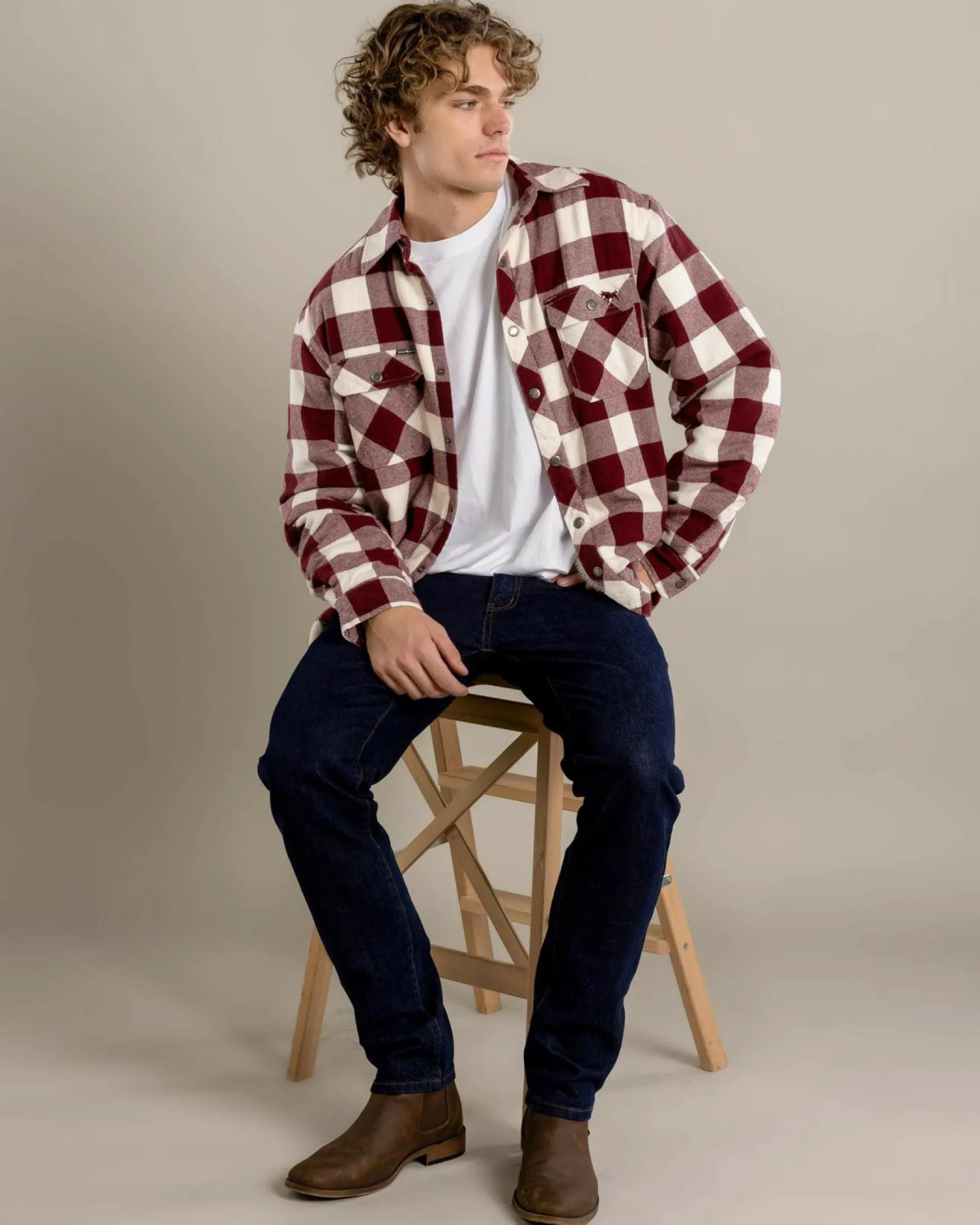 Sawyer Sherpa Flannel Jacket