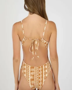Seafarer Tie Back Minimal One Piece Swimsuit