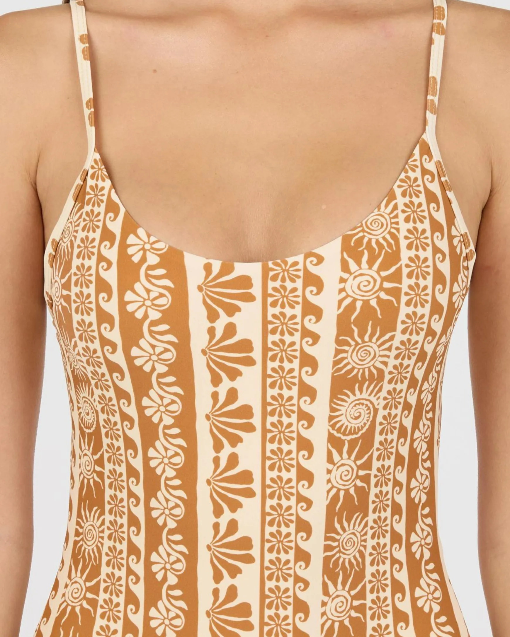 Seafarer Tie Back Minimal One Piece Swimsuit