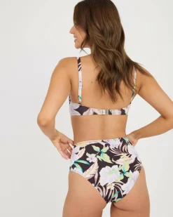 Shadow Tropic High Waisted Retro Bikini Bottom