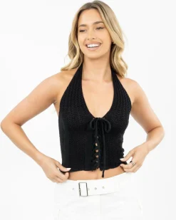 Shiloh Crochet Halter Top