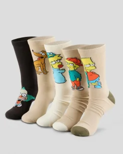 Simpsons 5 Pack Socks