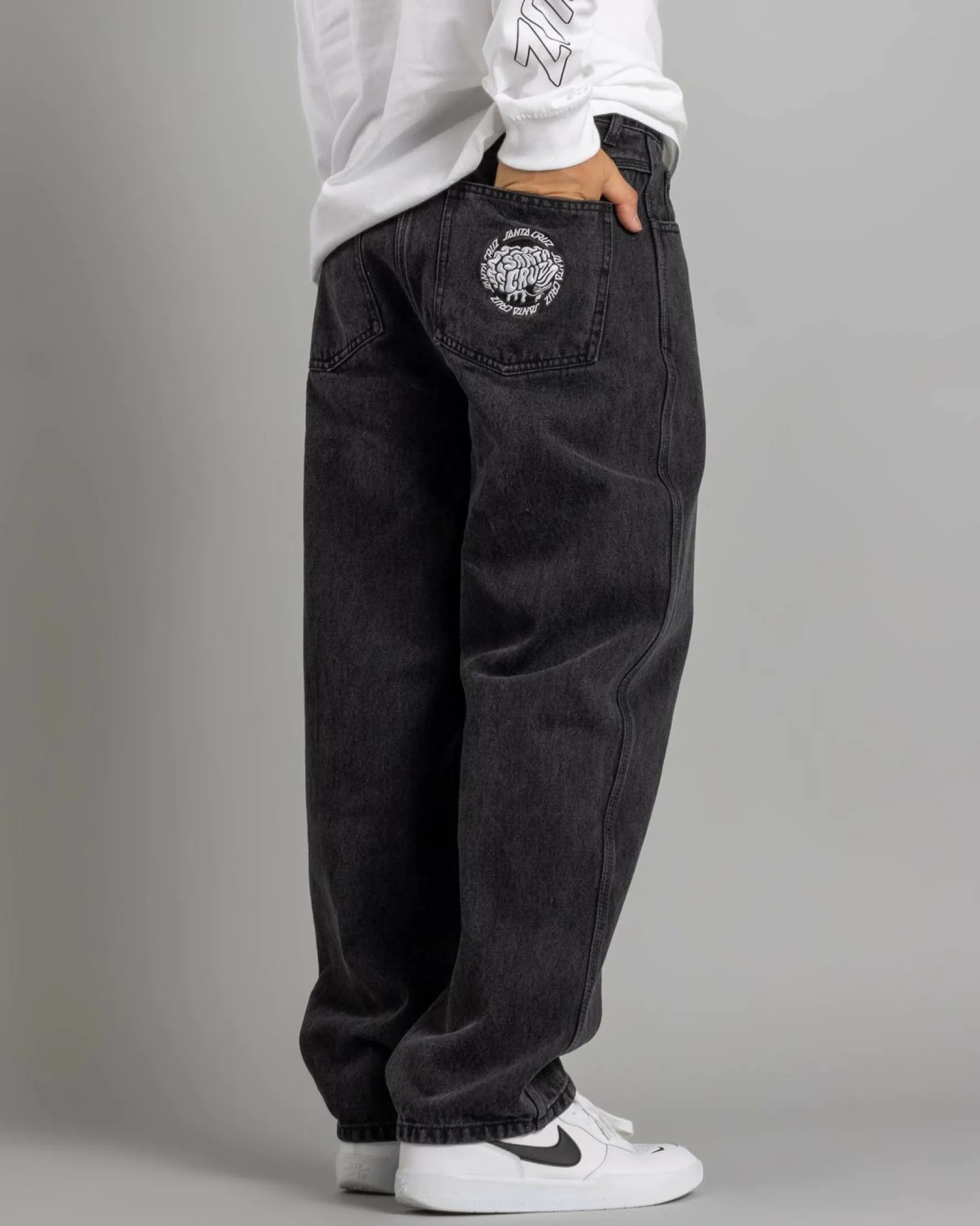 Skate Brain Dot Baggy Jeans