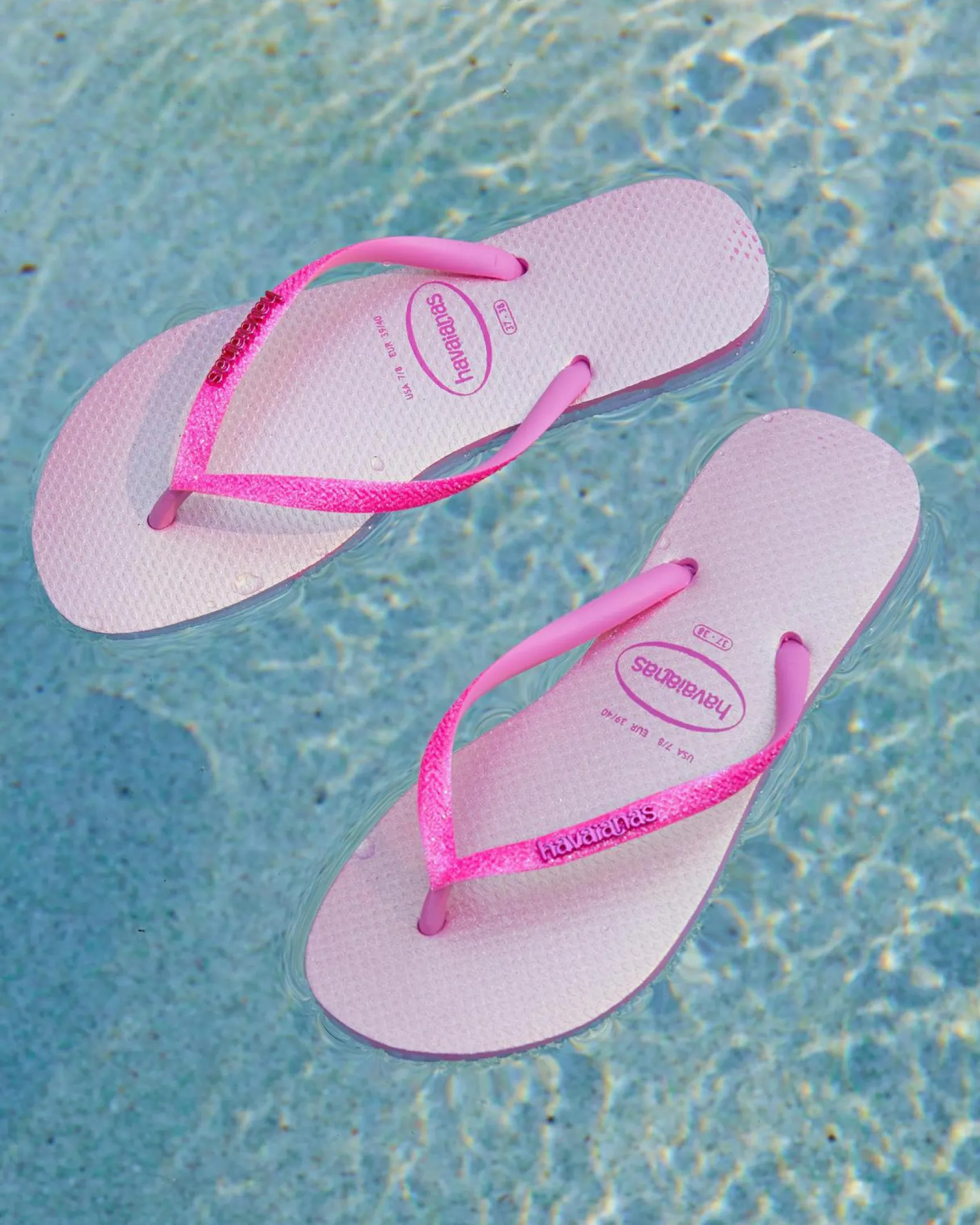 Slim Glitter Iridescent Thongs