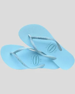 Slim Glitter Iridescent Thongs